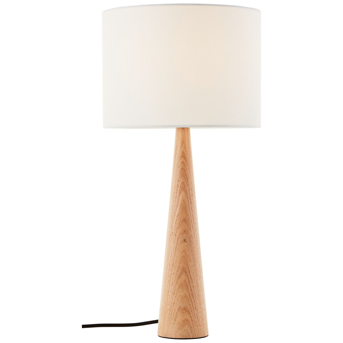 Kirou 50cm Hout tafellamp Van Brilliant - Dankzij het moderne en tijdloze design past het perfect in verschillende ruimtes, zoals de woonkamer, slaapkamer of op de veranda.