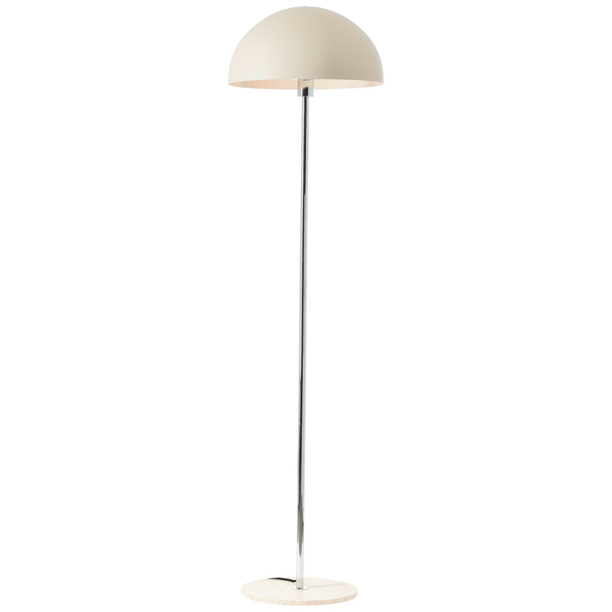 Lillian Beige vloerlamp Van Brilliant - De lamp is eenvoudig te installeren en wordt al snel een decoratief element in uw huis.