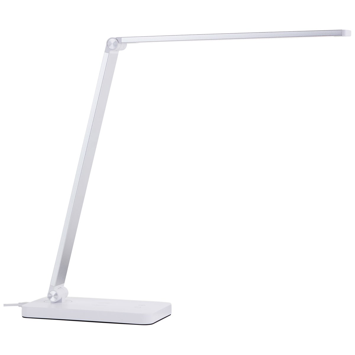 Florence 38cm Wit bureaulamp Van Brilliant - Met een hoogte van 38 cm en een verstelbare kop kunt u de lamp eenvoudig aanpassen aan uw behoeften.