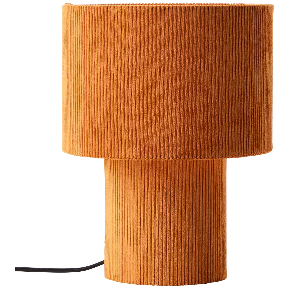 Tony 30cm Oranje tafellamp Van Brilliant - Dankzij het neutrale kleurenschema past het bij alle interieurstijlen en cre&euml;ert het een warme, retro-ge&iuml;nspireerde sfeer.