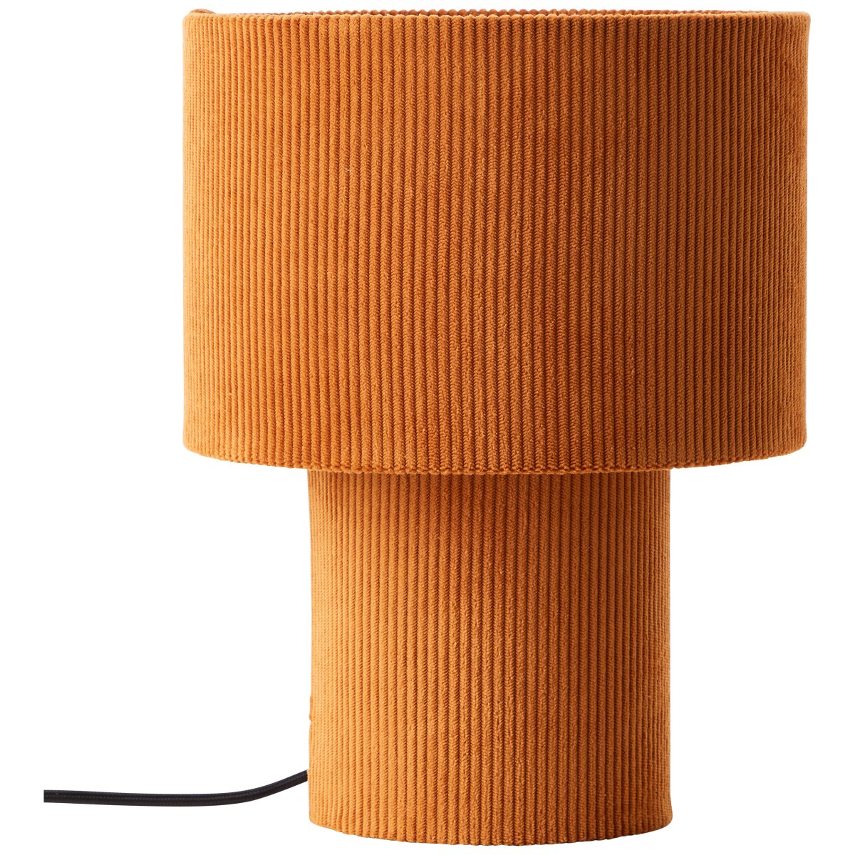 Tony 30cm Oranje tafellamp Van Brilliant - Dankzij het neutrale kleurenschema past het bij alle interieurstijlen en cre&euml;ert het een warme, retro-ge&iuml;nspireerde sfeer.