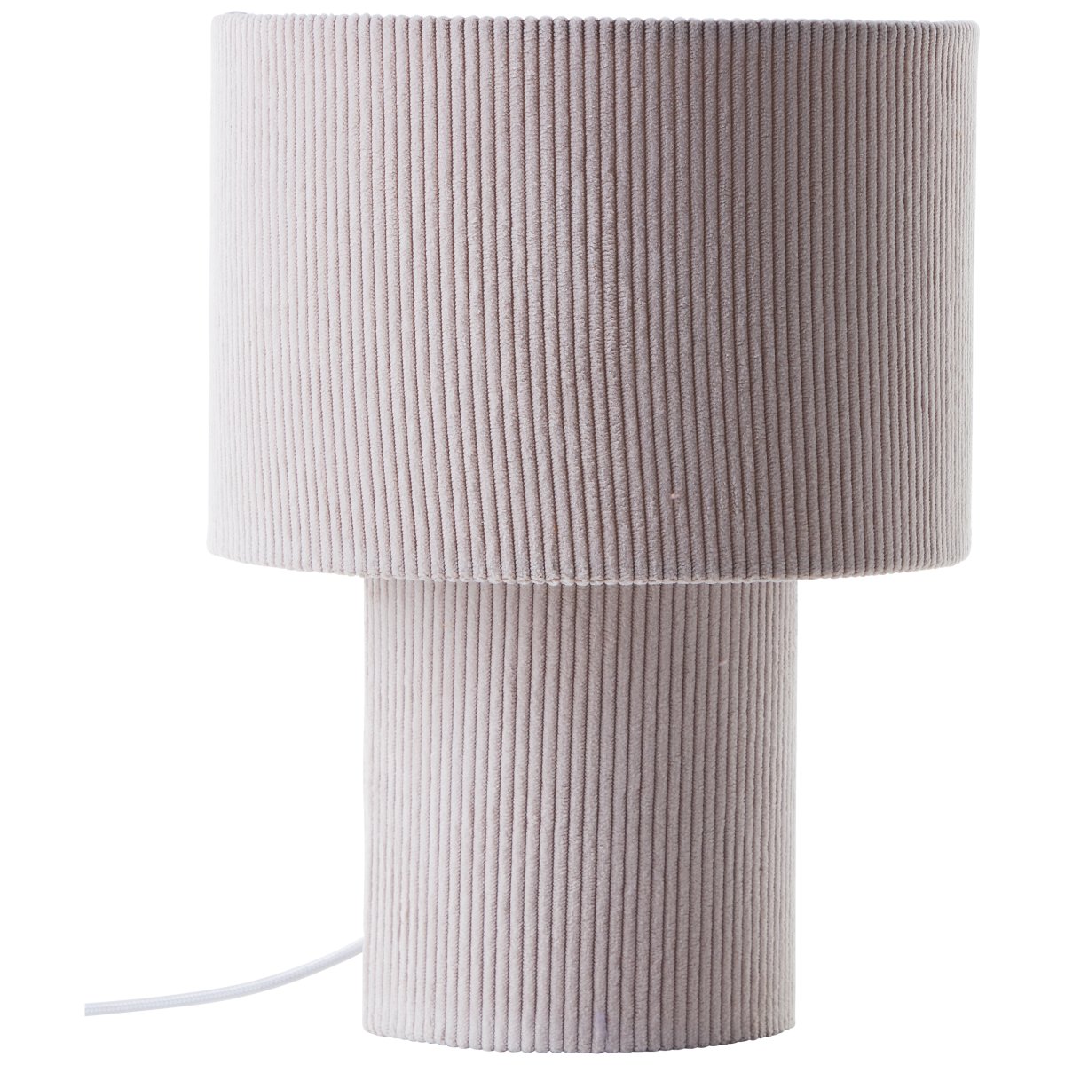 Tony 30cm Beige tafellamp Van Brilliant - Dankzij het neutrale kleurenschema past het bij alle interieurstijlen en cre&euml;ert het een warme, retro-ge&iuml;nspireerde sfeer.