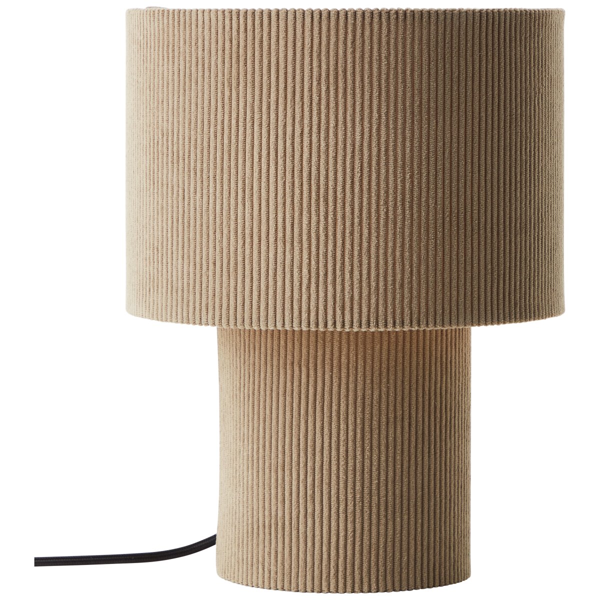 Tony 30cm Bruin tafellamp Van Brilliant - Dankzij het neutrale kleurenschema past het bij alle interieurstijlen en cre&euml;ert het een warme, retro-ge&iuml;nspireerde sfeer.