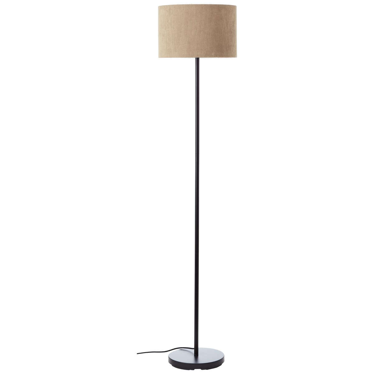 Tony Bruin vloerlamp Van Brilliant - Deze stijlvolle staande lamp met een kap van hoogwaardig corduroy is ideaal om een warme en uitnodigende sfeer in uw huis te cre&euml;ren.
