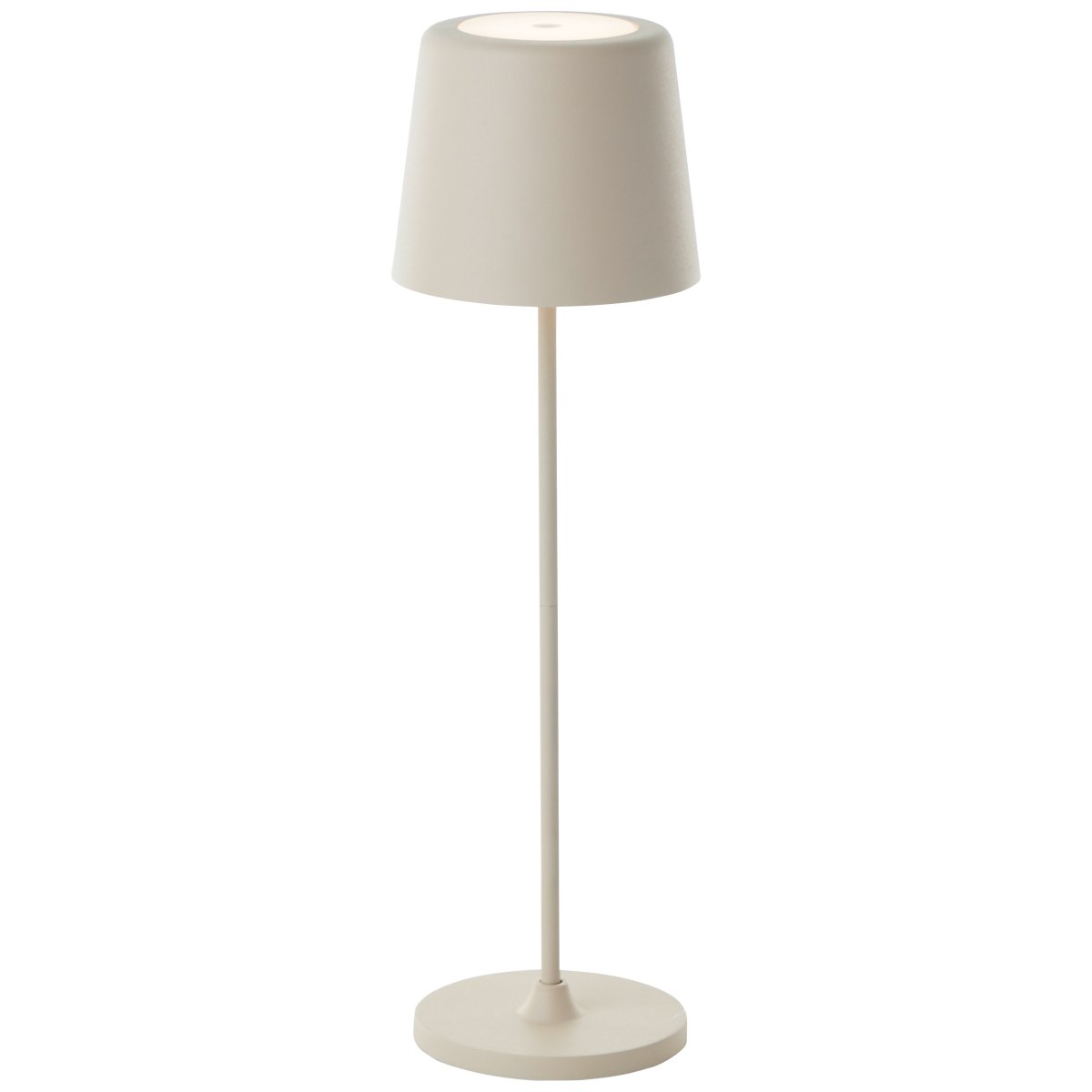 Kaami 37cm Beige Draagbare Van Brilliant - Dankzij de hoge IP44-classificatie is het apparaat weerbestendig en dus geschikt voor zowel binnen als buiten.
