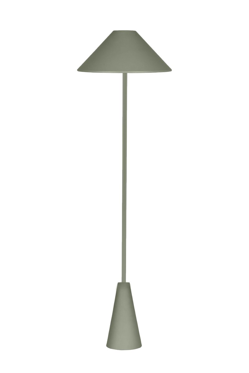 Cannes Mosgroen vloerlamp Van Globen Lighting - De vloerlamp Cannes is gebaseerd op een evenwicht van geometrische vormen in een minimalistisch en stijlvol design dat in veel omgevingen past.
