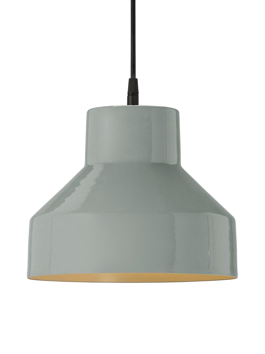 Solo Ø26 Grijs hanglamp Van PR Home - Hoogglans grijze buitenafwerking en matgrijs; binnen.