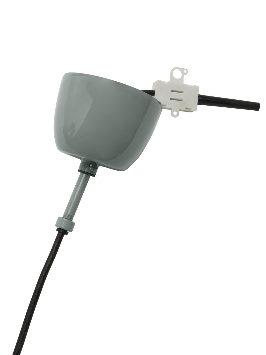 Solo Ø26 Grijs hanglamp Van PR Home - Hoogglans grijze buitenafwerking en matgrijs; binnen.