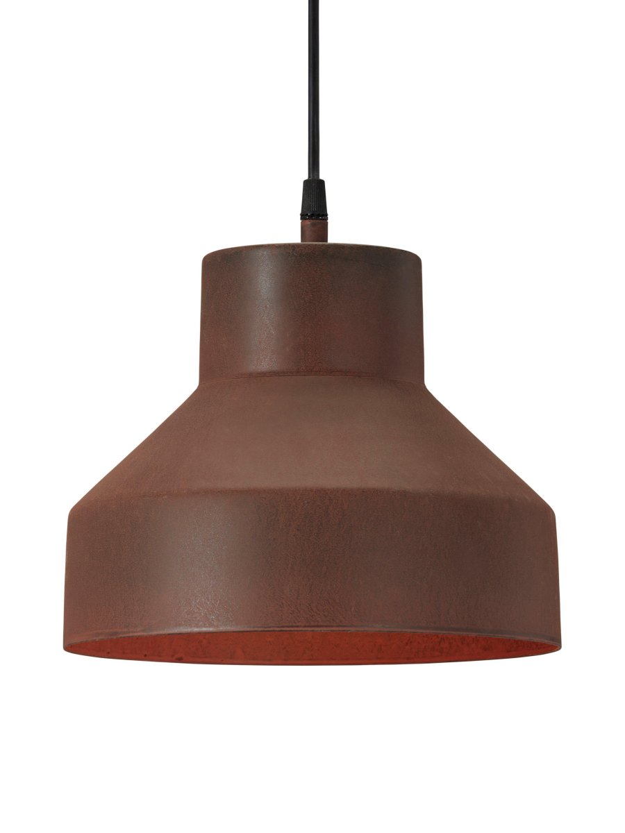 Solo Ø26 Roest hanglamp Van PR Home - Rustieke roestachtige afwerking, zowel binnen als buiten.