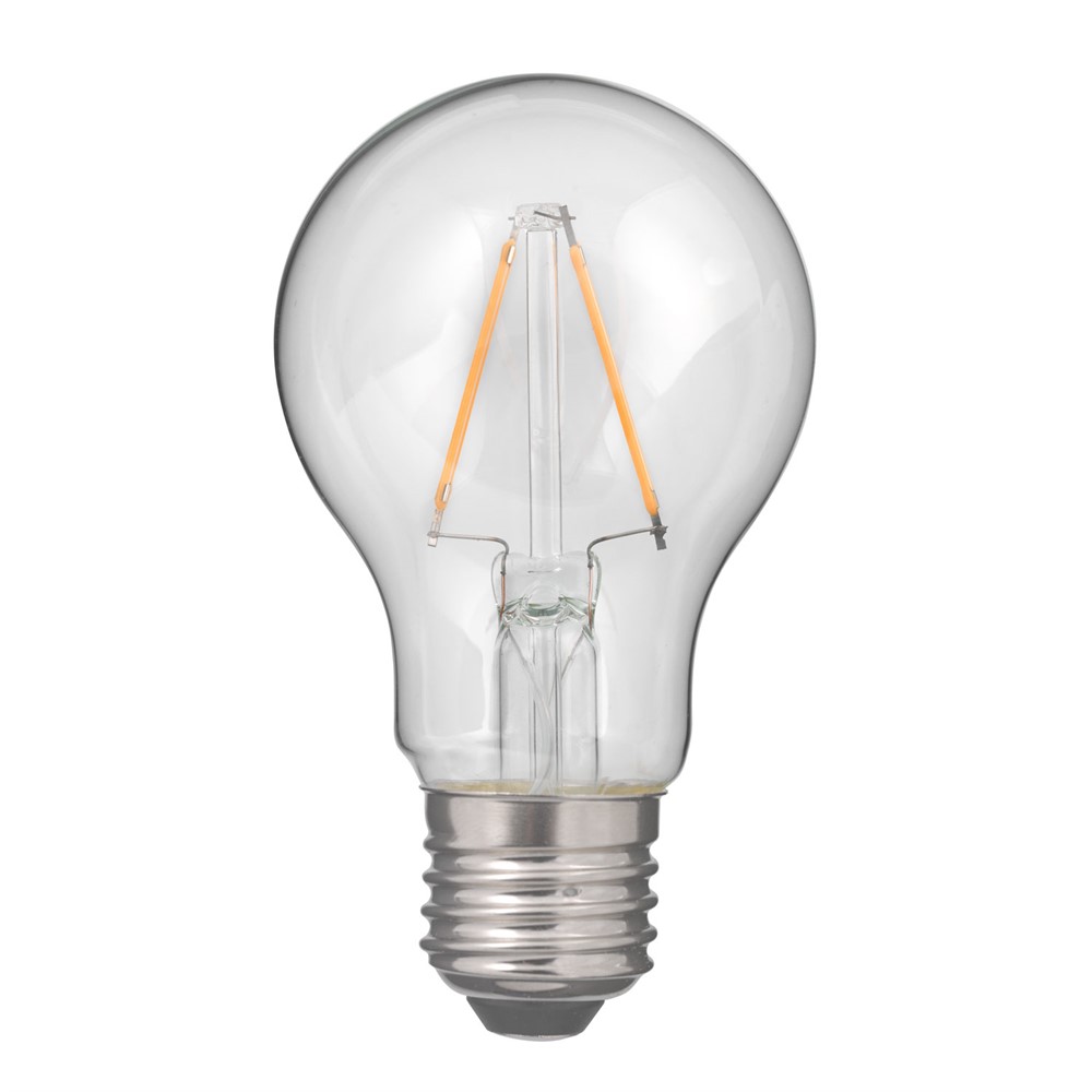 E27 normal 2W 2700K Transparant Van Unison - Het ontwerp van de lamp doet denken aan de klassieke gloeilamp, maar dan met moderne LED-technologie voor een lager energieverbruik en een lange levensduur - ideaal voor decoratieve armaturen.