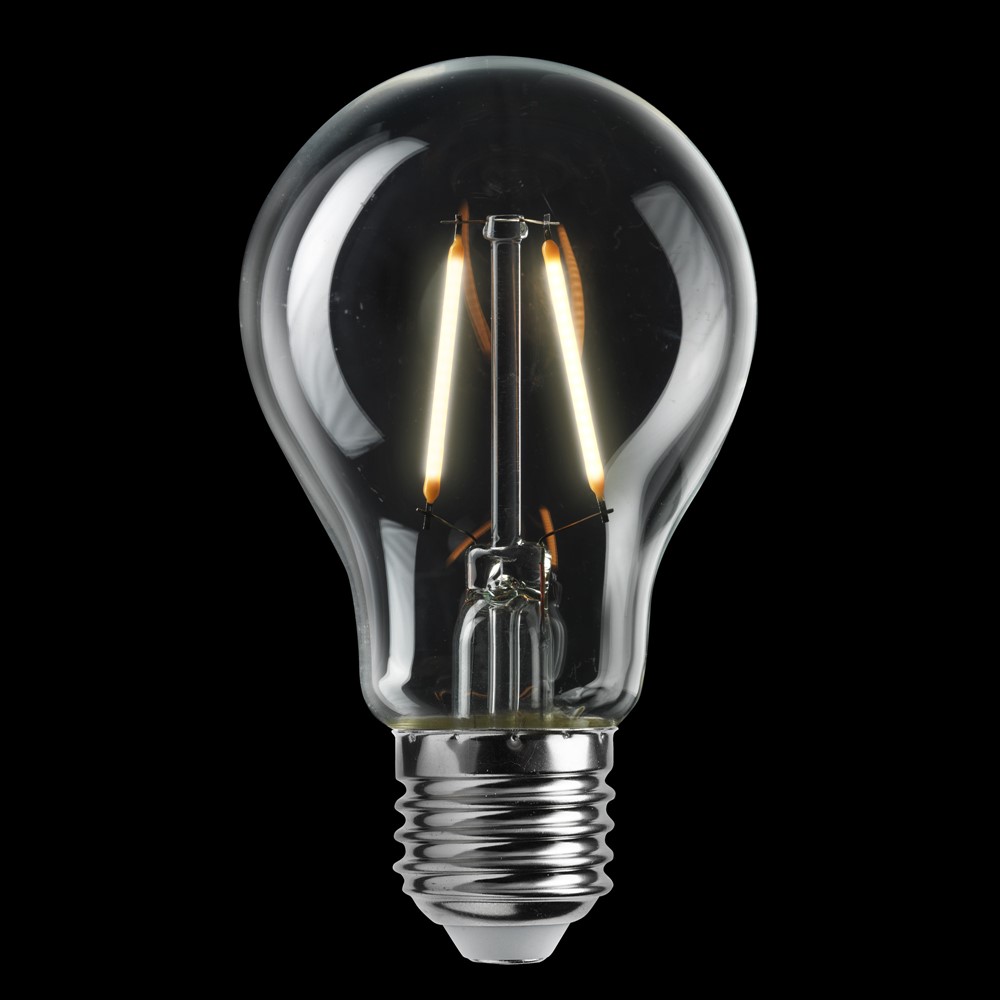 E27 normal 2W 2700K Transparant Van Unison - Het ontwerp van de lamp doet denken aan de klassieke gloeilamp, maar dan met moderne LED-technologie voor een lager energieverbruik en een lange levensduur - ideaal voor decoratieve armaturen.