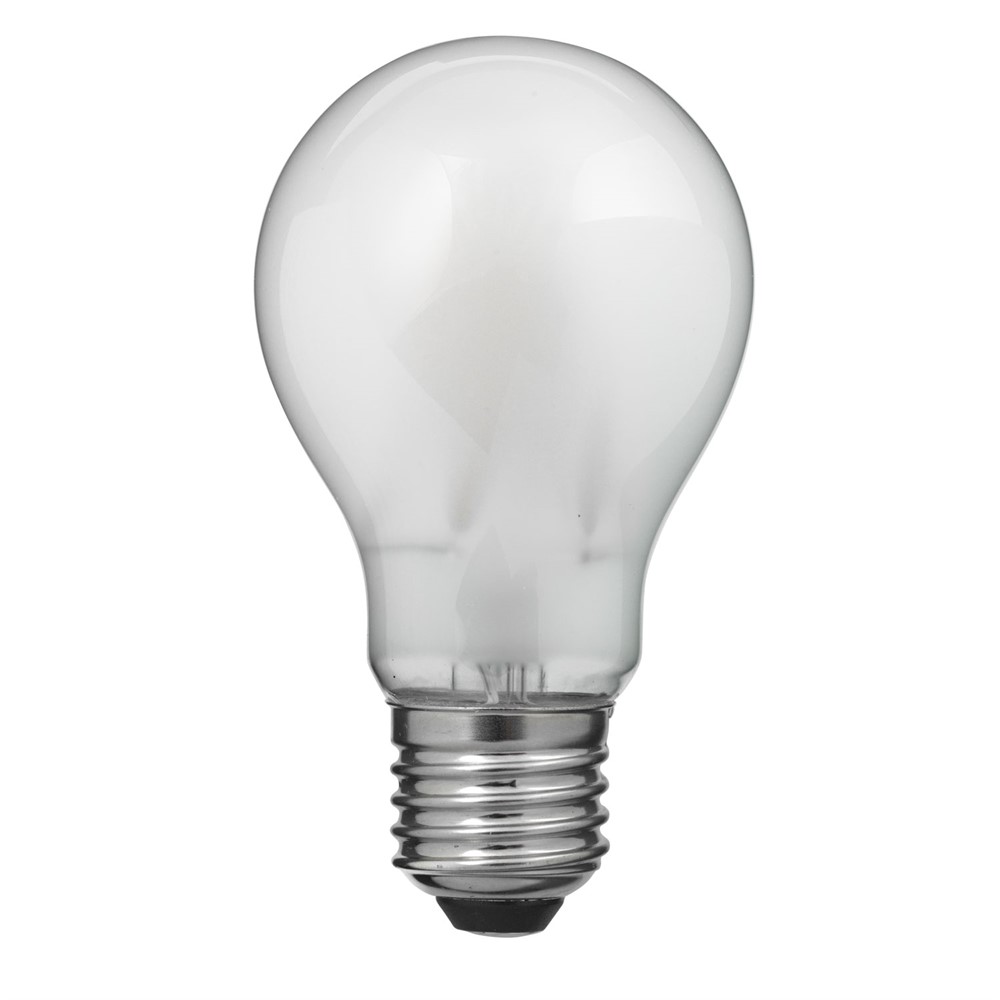E27 normal mat 0,8W 2700K Wit Van Unison - De CLASSIC normale matte E27 lichtbron met een lichtopbrengst van 0,8W en een aangenaam, warm licht van 2700K zorgt voor een zacht en egaal licht, ideaal voor algemene verlichting in huis.