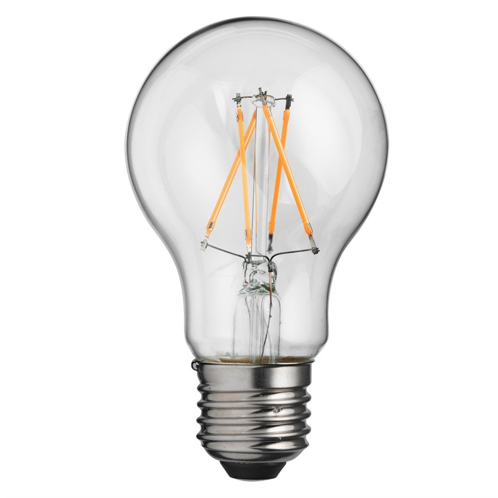 E27 normal 6W 2700K Transparant Van Unison - Met een vermogen van 6 W en een warm, uitnodigend licht van 2700 K biedt deze lamp dezelfde gloed als traditionele gloeilampen, maar met een aanzienlijk lager energieverbruik.