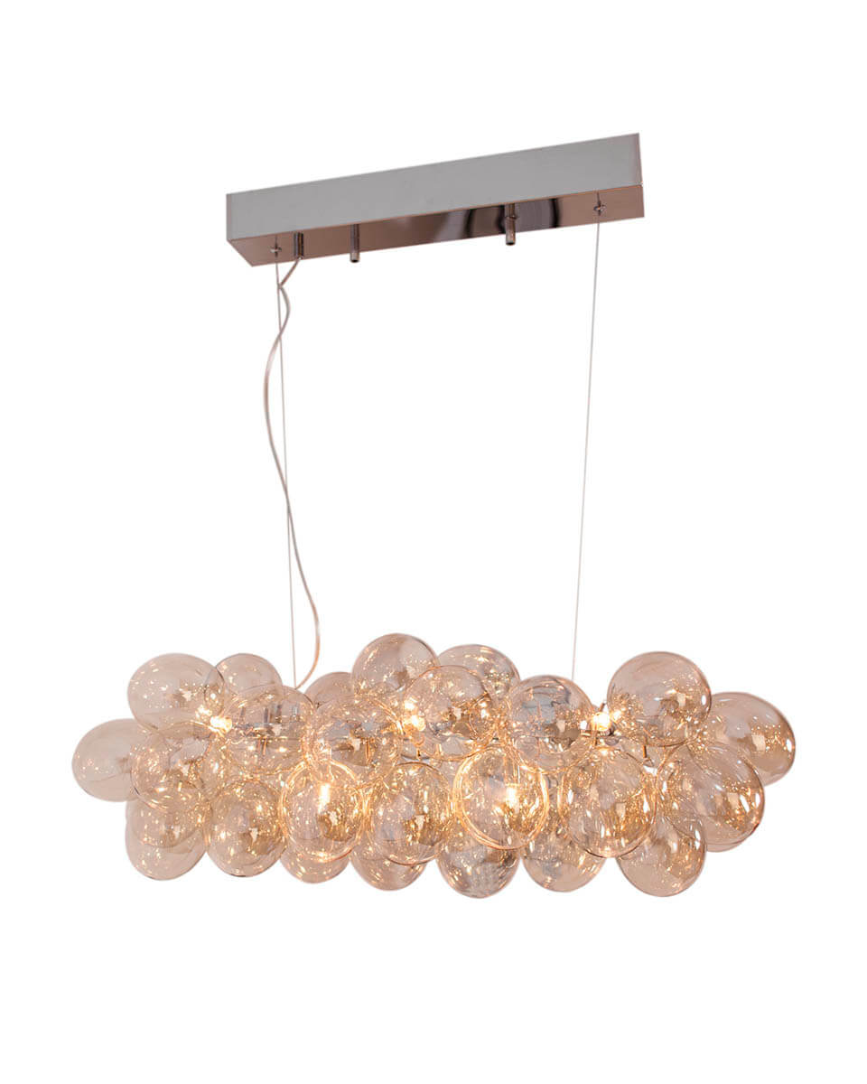 Gross Bar 80cm Amber hanglamp Van By Rydéns - De lamp staat prachtig op veel plekken en kan gehangen worden boven de eettafel, in de woonkamer of waarom niet boven de vergadertafel?