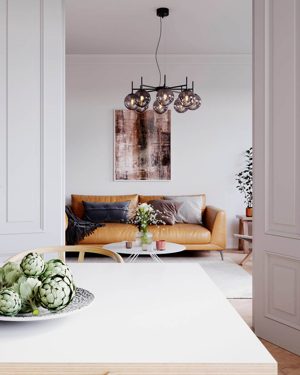 Boyle Ø83 Rookkleurig hanglamp Van By Rydéns - Het rookglas voegt een extra dimensie toe en laat Boyle opvallen, waardoor een dromerig licht ontstaat waar je jarenlang van kunt genieten.