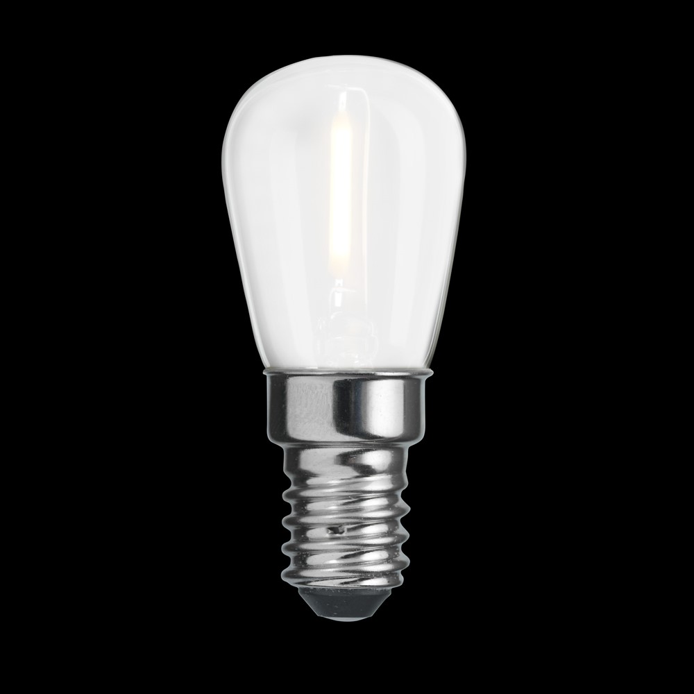 E14 Peerlamp mat 0,8W 2700K Wit Van Unison - CLASSIC op matte E14 lichtbron met een lichtopbrengst van 0,8W en een warm licht van 2700K zorgt voor een zachte en gelijkmatige lichtverdeling.