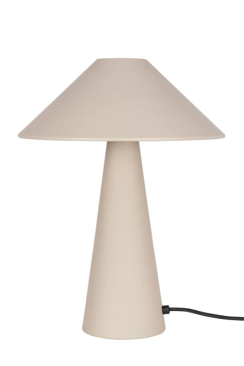 Cannes 40cm Beige tafellamp Van Globen Lighting - Cannes is gebaseerd op een evenwicht van geometrische vormen in een minimalistisch en stijlvol design dat in veel omgevingen past.