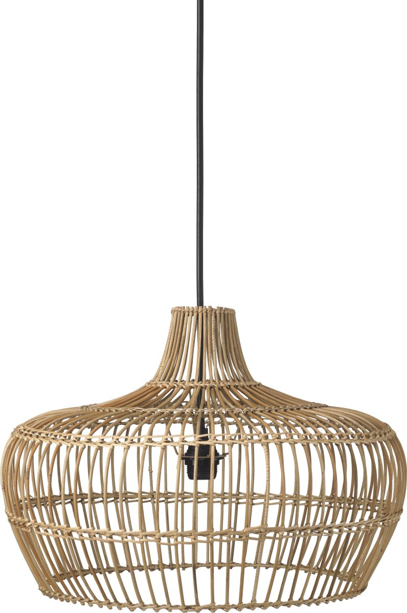 Kisha Lampenkap Ø50 Excl. Ophangsysteem Natuur hanglamp Van PR Home - Omdat het een natuurlijk materiaal is, gedijt het het beste onder een afdak, in een glazen ruimte of binnenshuis.