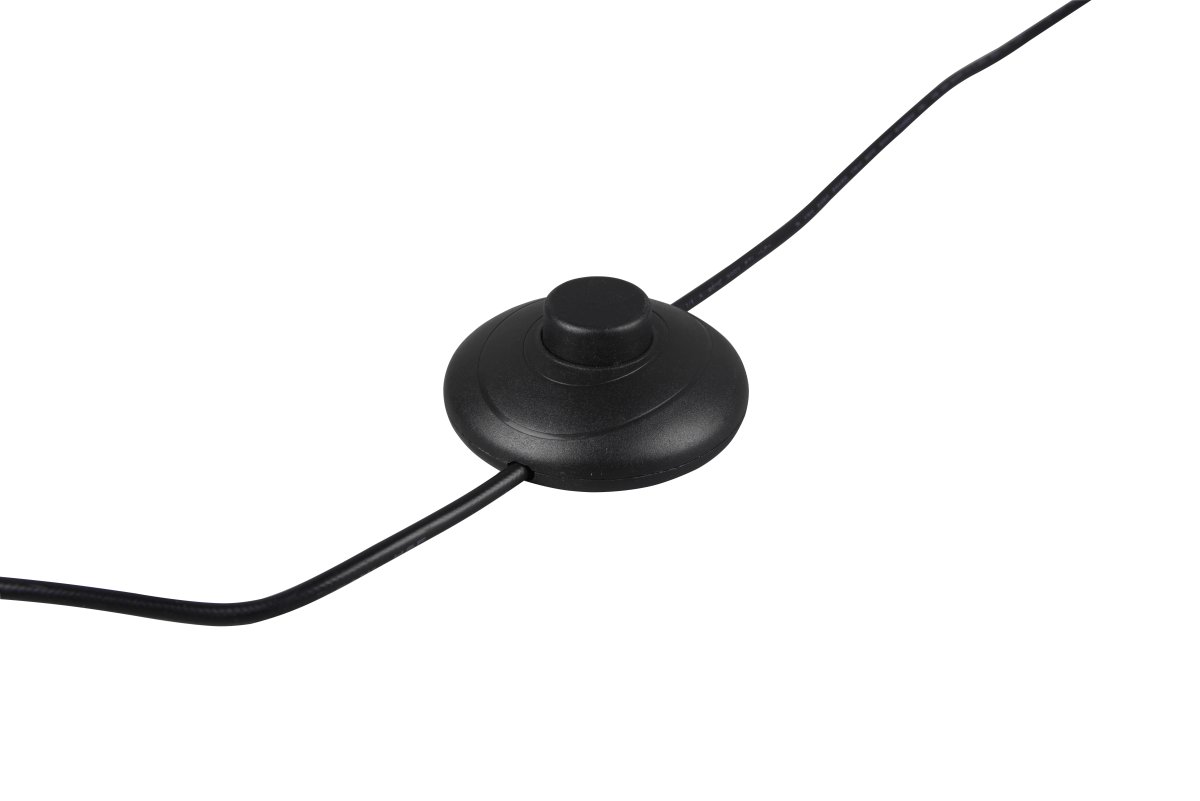 Nuria Zwart vloerlamp Van Trio Lighting - Uitgerust met moderne LED-technologie, biedt het een hoge lichtkwaliteit en bespaart het tot 80% energie in vergelijking met halogeenlampen.