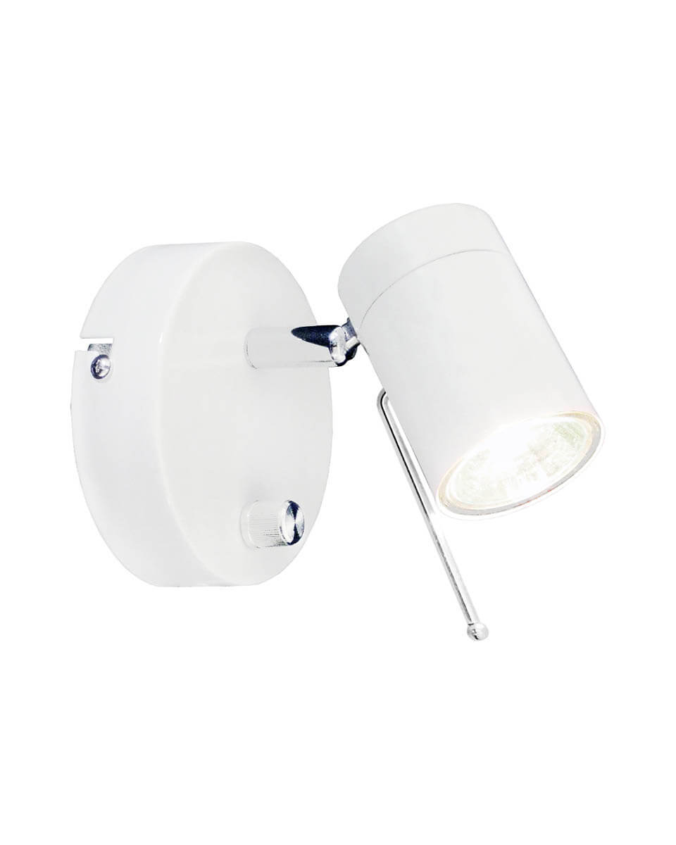 Correct Wit leeslamp Van By Rydéns - De Correct wandlamp is een stijlvolle en minimalistische wandlamp met een verstelbare kop waarmee u de lichtbundel eenvoudig kunt aanpassen.