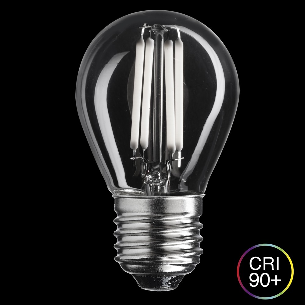 LED E27 kogellamp 4W 2700K dimbaar Transparant Van Unison - 