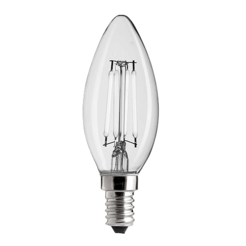 LED E14 Kaarslamp 4W 2700K Dimbaar Transparant Van Unison - 