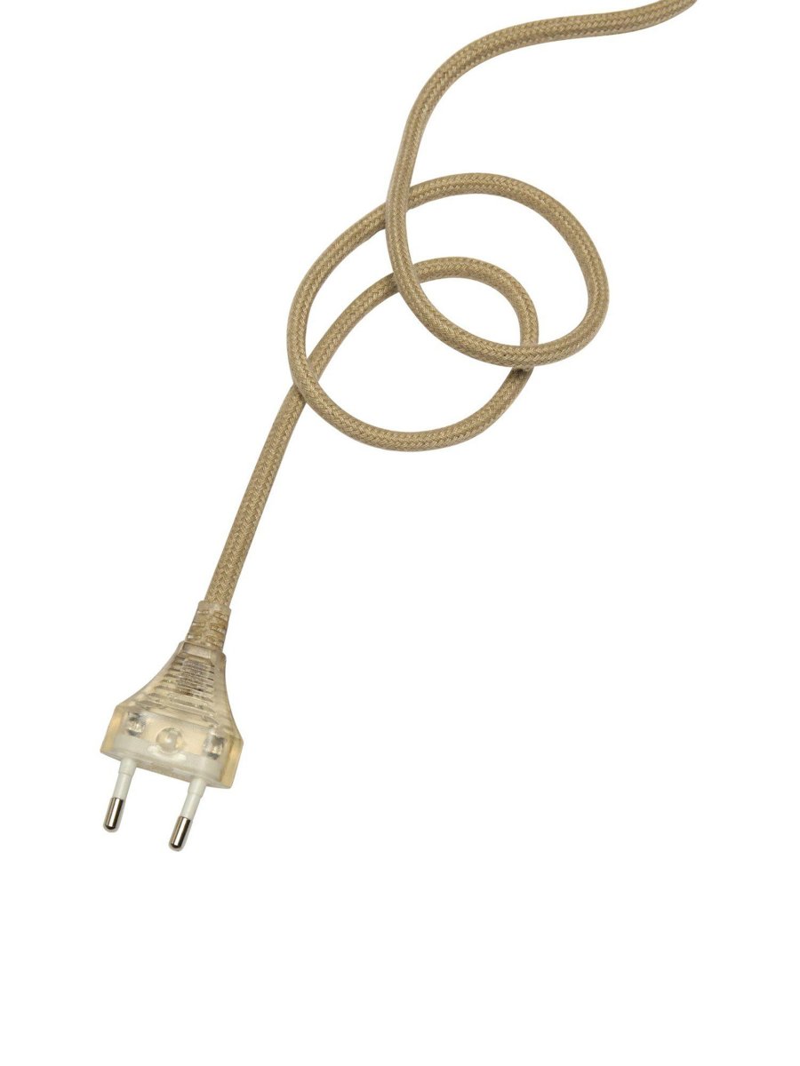 Ester Ø24 Blauw raamlamp Van PR Home - Wordt geleverd met een 3,5 meter lang linnenkleurig textielsnoer en een stekker.