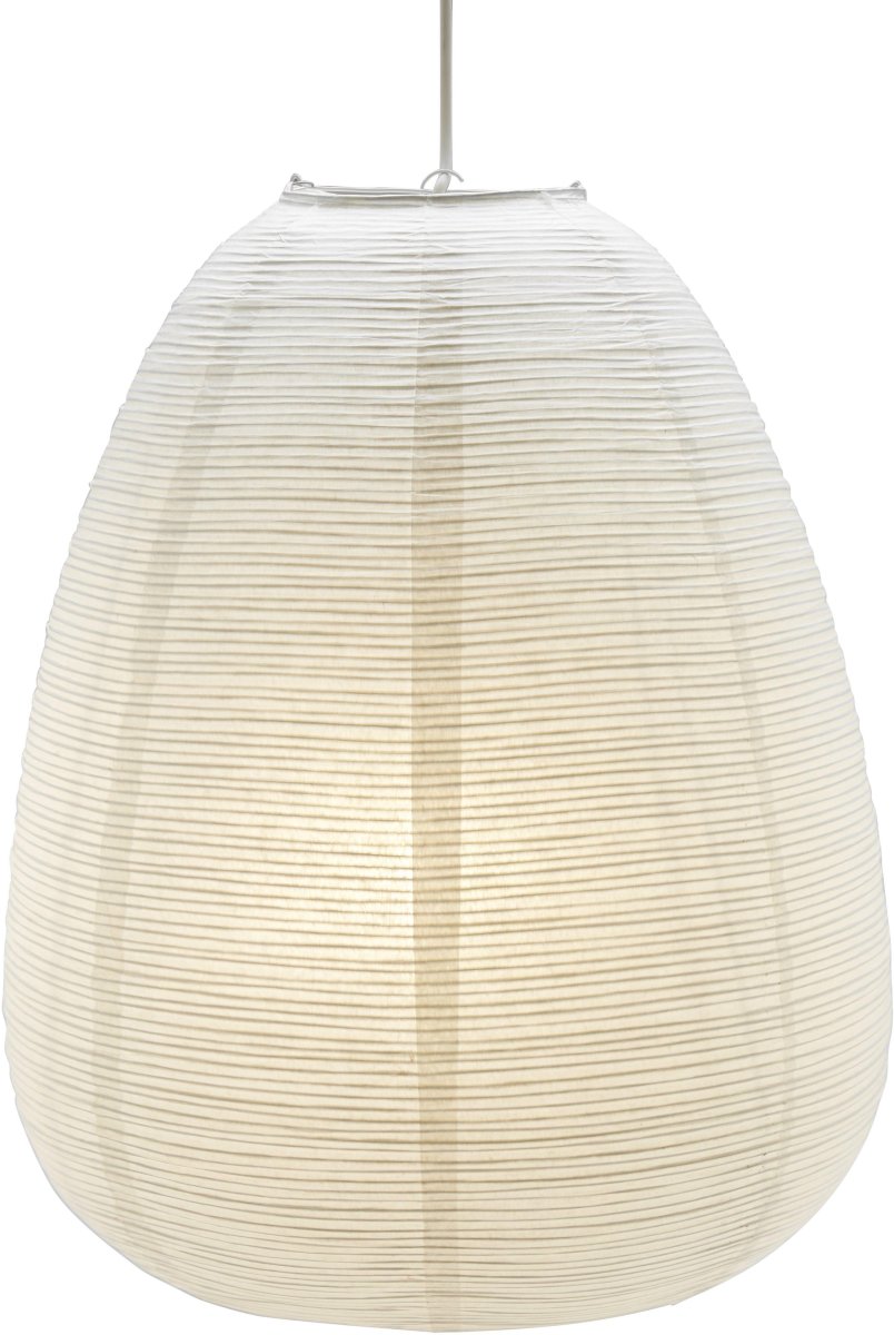 Maki Lampenkap Ø43 Excl. Ophangsysteem Wit hanglamp Van PR Home - Rijstpapierscherm Maki met dicht, onregelmatig metaaldraad dat een prachtig patroon cre&euml;ert.