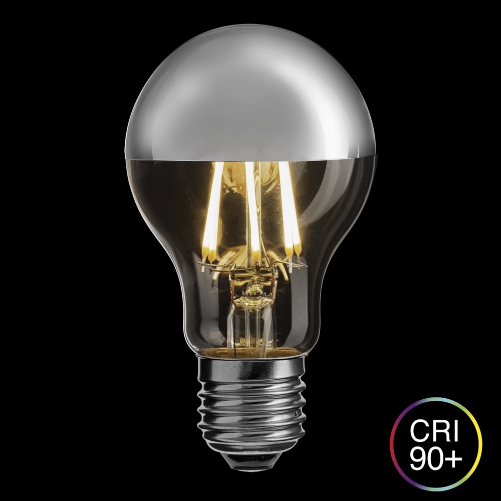 E27 Bovenkant Spiegel 6W 2700K Dimbaar Transparant Van Unison - Het is dimbaar, zodat u het lichtniveau naar wens kunt aanpassen, en heeft een CRI (kleurweergave-index) van meer dan 90, wat zorgt voor een uitstekende kleurweergave.