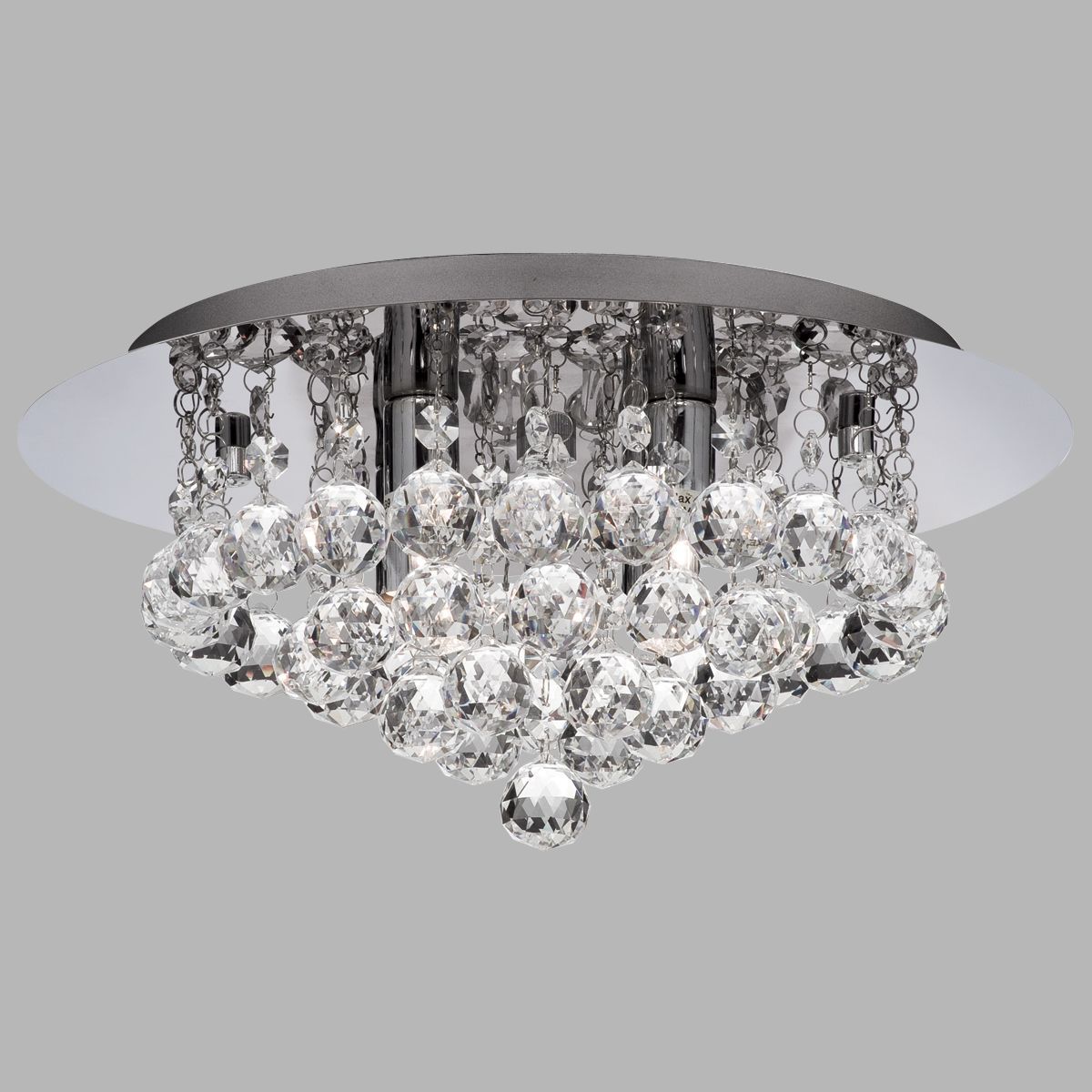 Hanna Ø35 Chroom badkamerlamp Van Searchlight - Laat deze lamp een oogverblindende blikvanger worden die functionaliteit en stijl combineert in het interieur van uw badkamer.
