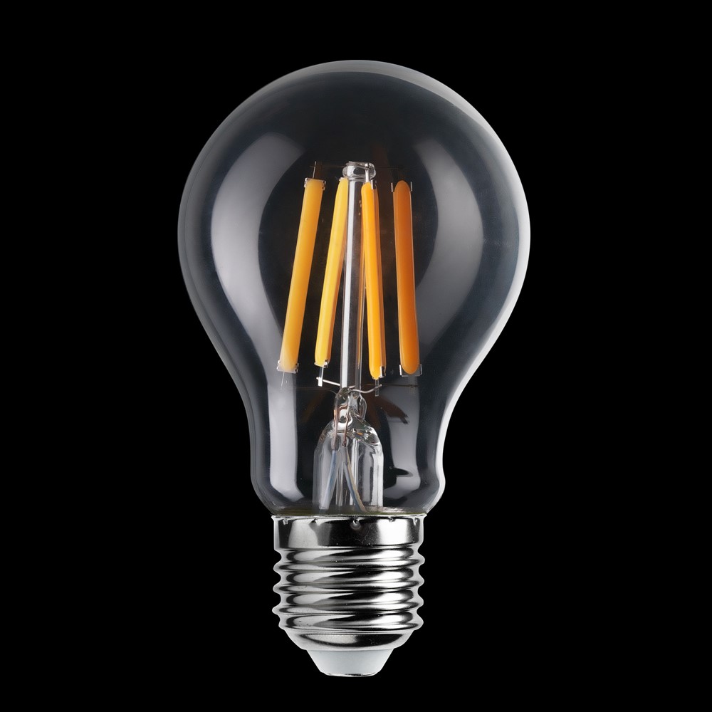 E27 normal sensor 7W 2200K Transparant Van Unison - Ideaal voor gebruik in zowel binnen- als buitenomgevingen waar automatisch licht nodig is.