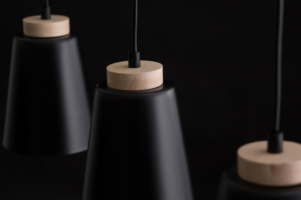 Bolero 66cm Zwart hanglamp Van Emibig Lighting - De Bolero plafondlamp in Scandinavische stijl is een uitstekende keuze voor de woonkamer, slaapkamer of thuiskantoor.