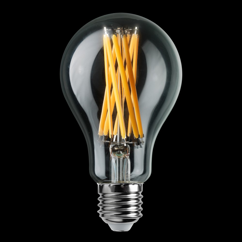 E27 18W 2700K 4-staps dimbaar Transparant Van Unison - De HP LED normale heldere E27 lichtbron met een lichtopbrengst van 18W en een warm lichtopbrengst van 2700K zorgt voor zowel krachtige als sfeervolle verlichting.