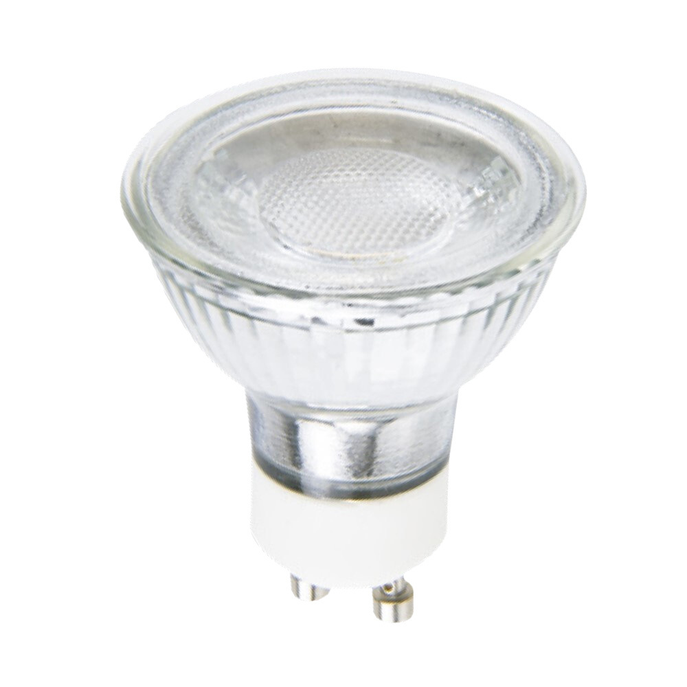 GU10 LED 5W 3000K Dimbaar Van Unison - Dimbare GU10 lichtbron op 5W met 400lm en 3000K warm wit licht.