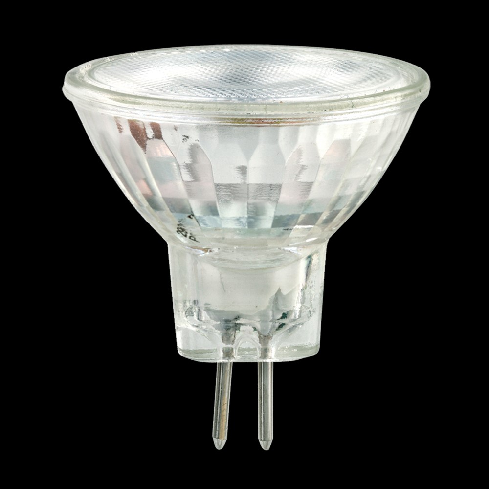 MR11 GU4 2W 2700K Dimbaar Transparant Van Unison - LED MR11 GU4 12V AC/DC 2W is een compacte en energiezuinige lichtbron die een warm, aangenaam licht geeft op 2700K.