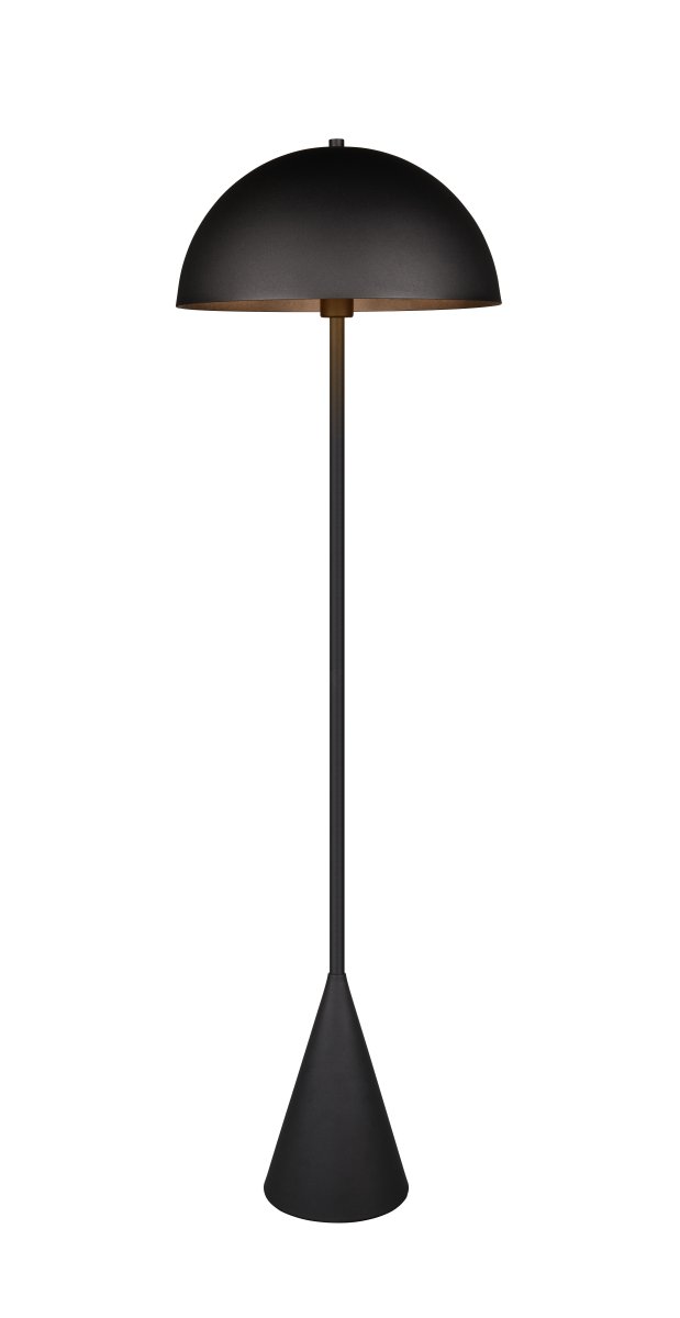 Alfie Zwart vloerlamp Van Trio Lighting - Dankzij het minimalistische ontwerp en het matzwarte oppervlak past Alfie gemakkelijk in verschillende interieurstijlen en is het tegelijkertijd een decoratief verlichtingsobject op zichzelf.