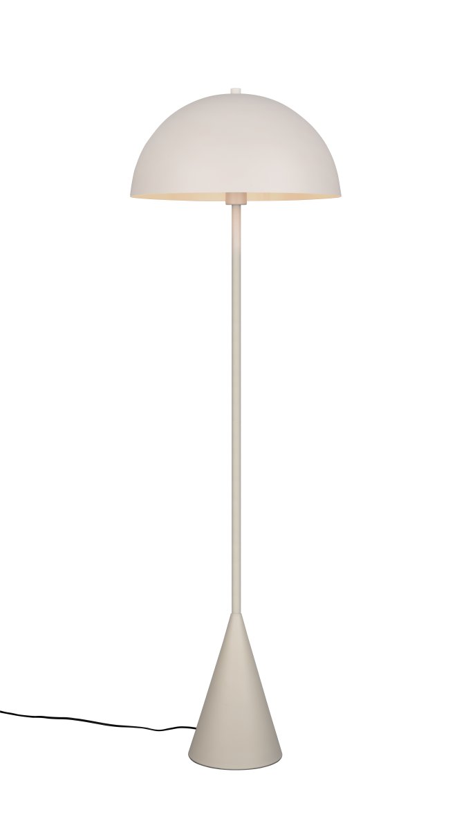 Alfie Grijs vloerlamp Van Trio Lighting - Dankzij het minimalistische ontwerp en de warme, grijze afwerking past Alfie gemakkelijk in verschillende interieurstijlen en is het tegelijkertijd een decoratief verlichtingsobject op zichzelf.