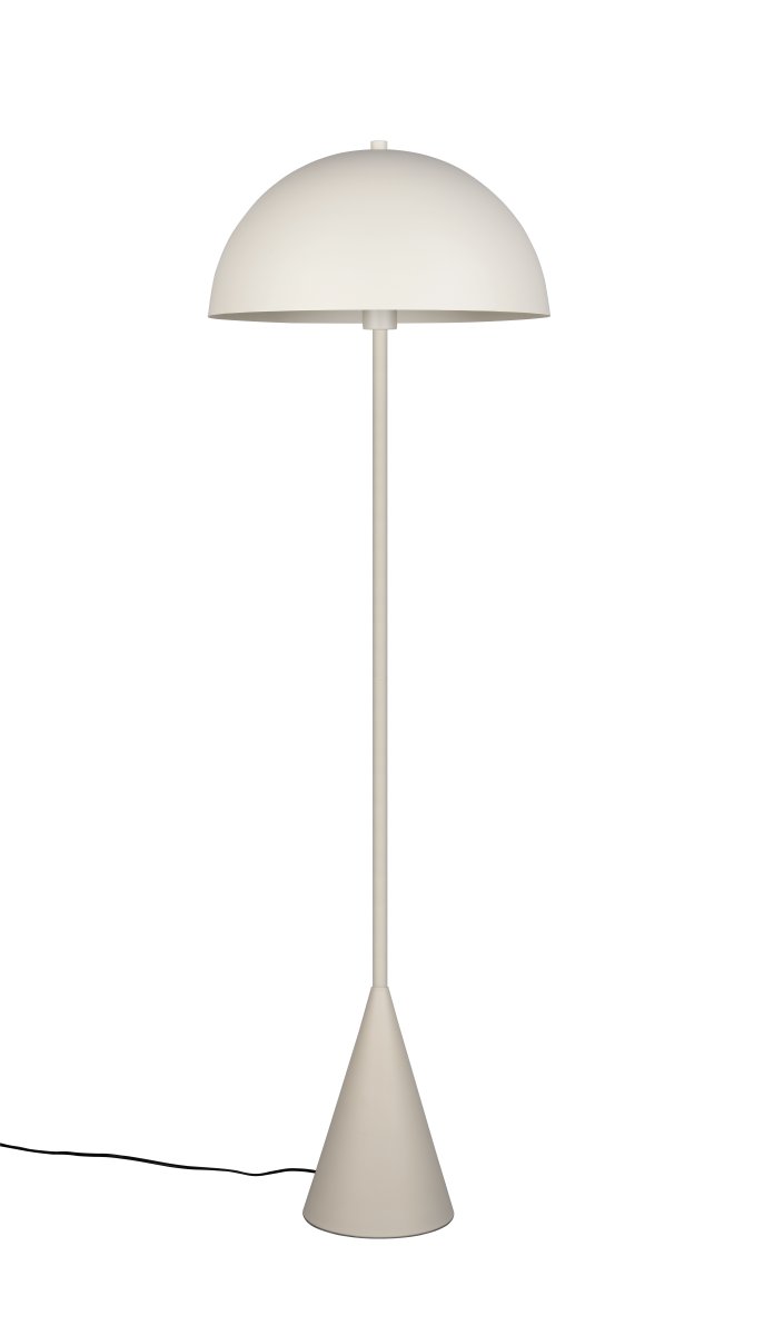 Alfie Grijs vloerlamp Van Trio Lighting - Dankzij het minimalistische ontwerp en de warme, grijze afwerking past Alfie gemakkelijk in verschillende interieurstijlen en is het tegelijkertijd een decoratief verlichtingsobject op zichzelf.