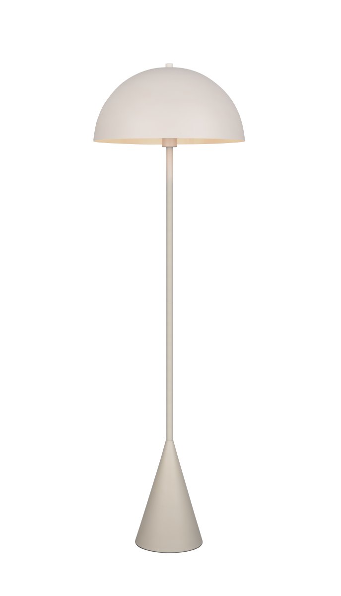 Alfie Grijs vloerlamp Van Trio Lighting - Dankzij het minimalistische ontwerp en de warme, grijze afwerking past Alfie gemakkelijk in verschillende interieurstijlen en is het tegelijkertijd een decoratief verlichtingsobject op zichzelf.