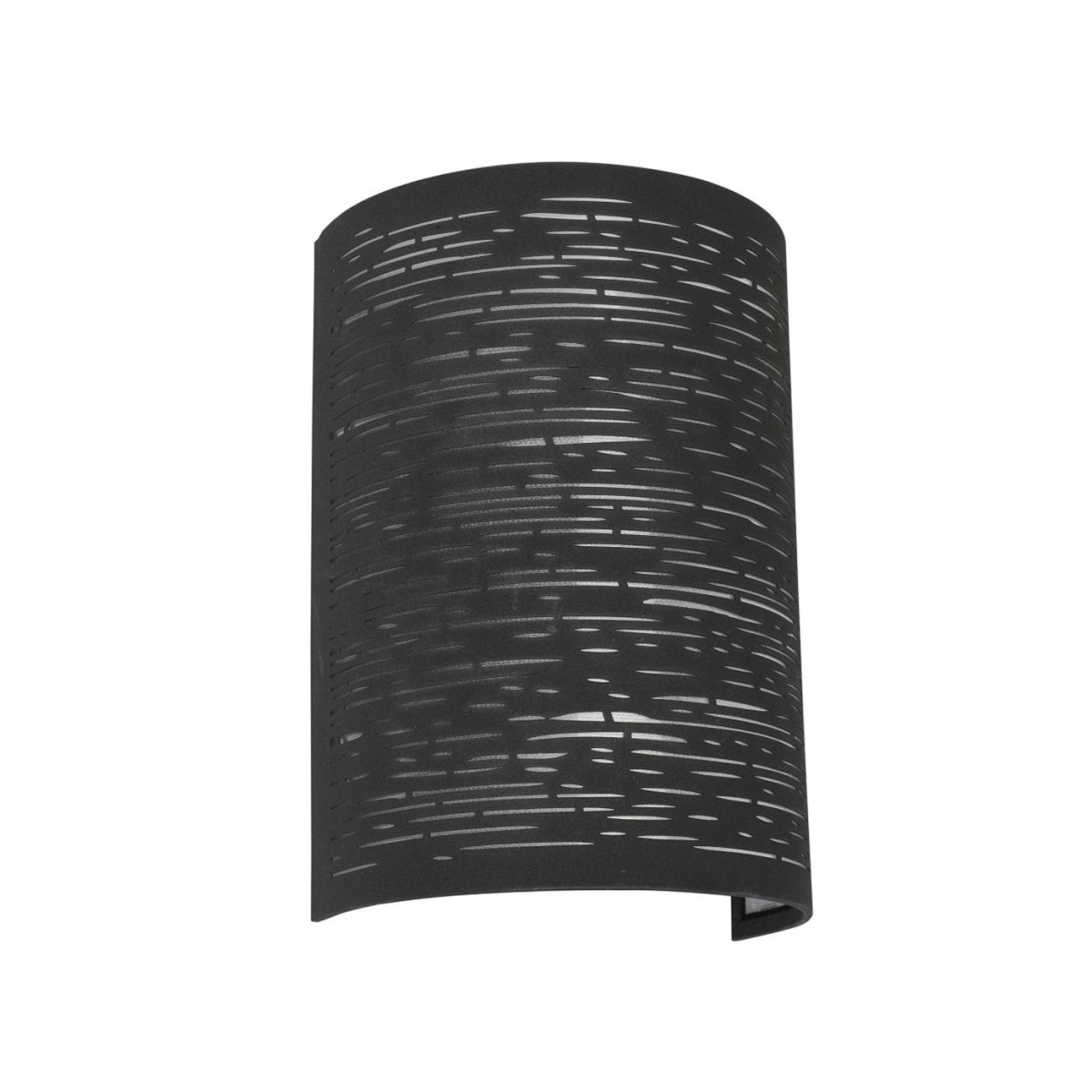  Candy 22cm Zwart wandlamp Van Oriva - Het licht dat door de ruimte naar binnen sijpelt, creëert een prachtig spel van schaduw en licht, wat een aangename en sfeervolle sfeer aan de ruimte geeft.