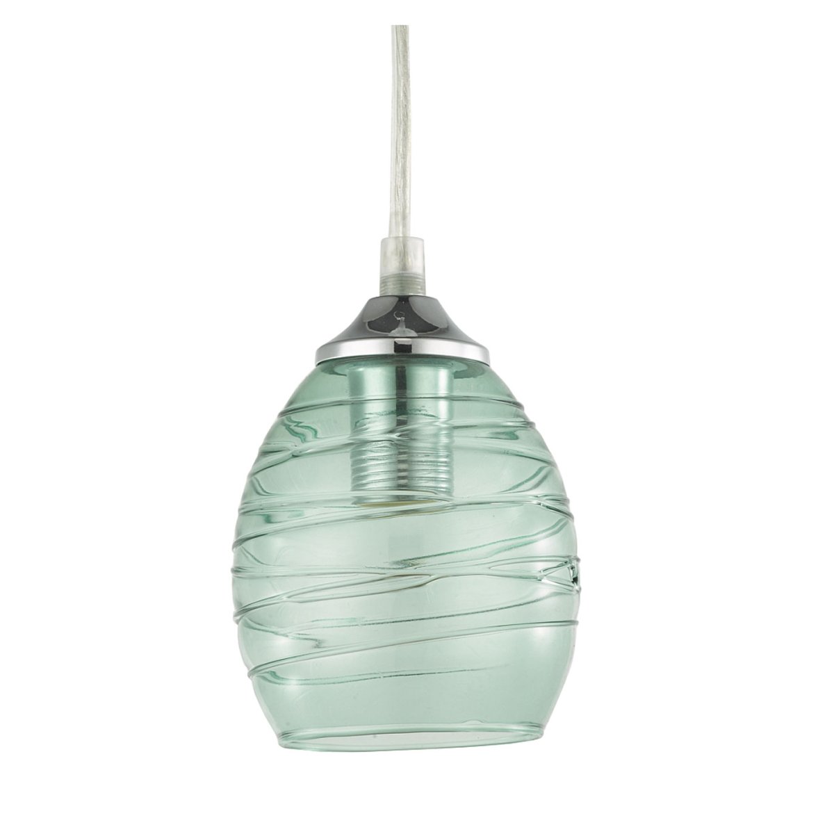 Tellus Ø10 Groente raamlamp Van Oriva - De zacht gevormde glazen lamp in een prachtige mintgroene tint verspreidt een aangenaam licht en cre&euml;ert een harmonieuze sfeer.