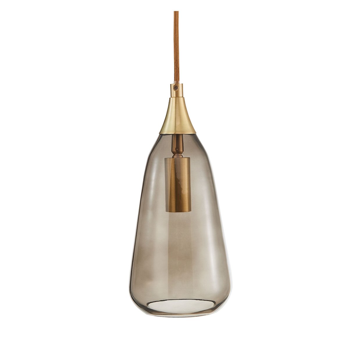 Luna Ø12 Rookkleurig raamlamp Van Oriva - Het minimalistische ontwerp van de lamp zorgt ervoor dat het licht prachtig door het glas verspreid wordt en een warme en uitnodigende sfeer creëert.