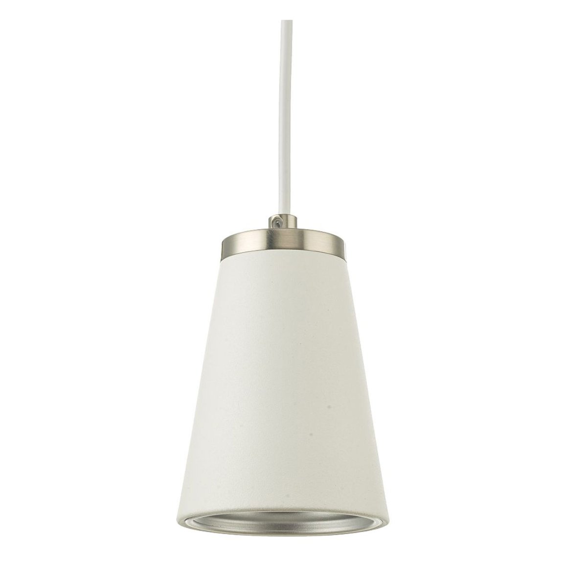 Cone Ø9 Wit satijn raamlamp Van Oriva - Laat deze raamlamp een luxe toevoeging zijn aan uw huis en geef uw ramen een moderne touch.