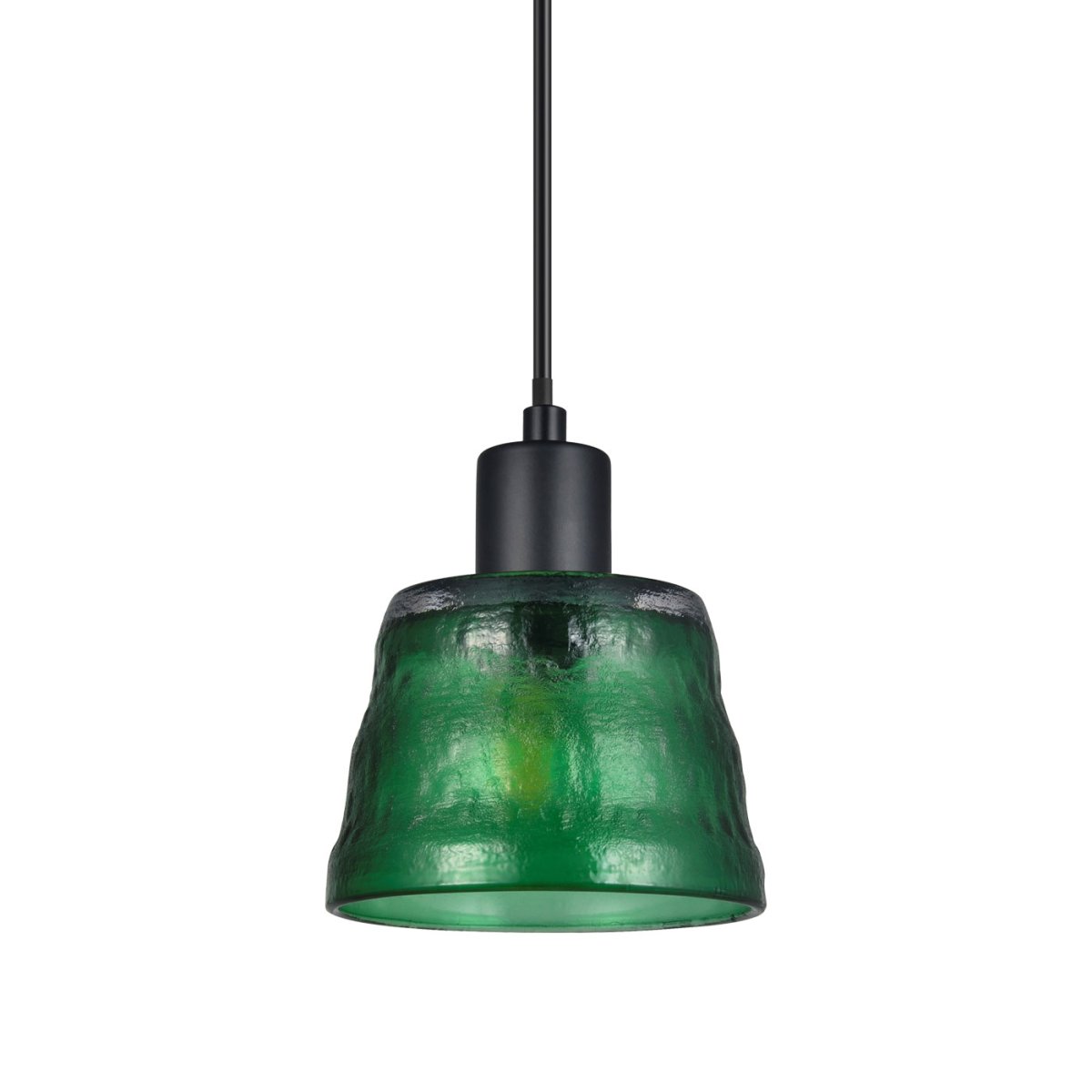 Bonnie Ø13 Groente raamlamp Van Oriva - De unieke textuur van het glas, samen met de moderne zwarte details, geeft de lamp een stijlvolle en exclusieve uitstraling.