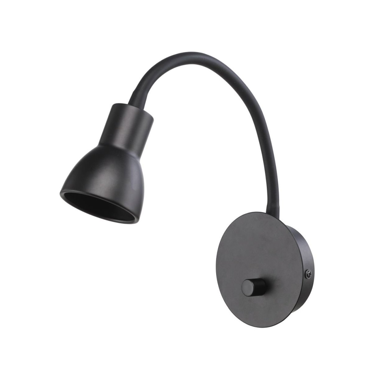 Saga Zwart leeslamp Van Oriva - Het minimalistische design en het matte oppervlak van de lamp geven een discrete maar elegante indruk die past bij alle interieurstijlen.