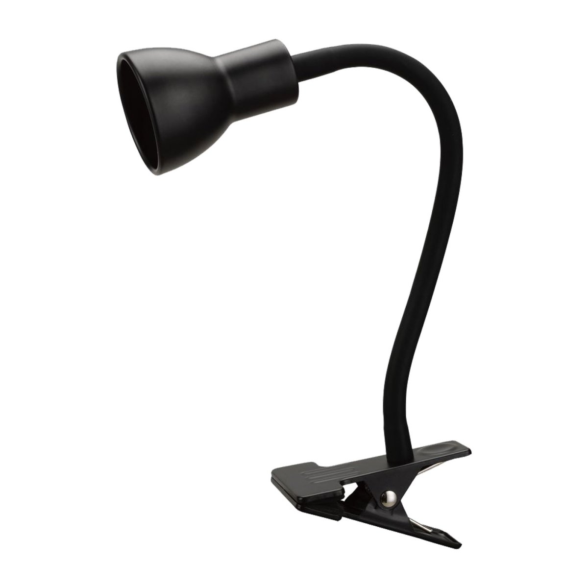 Saga Zwart klemlamp Van Oriva - Dankzij de flexibele arm kunt u het licht aanpassen voor optimaal lees- of werkcomfort.