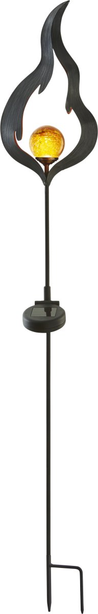 Melilla Amber solarlamp Van Star Trading - Mooie decoratie voor bij de entree, op het pad en in de tuin.