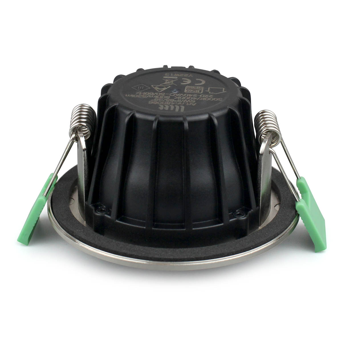 Sanna 230V 3000-4000K Geborsteld staal Van Llitt - Deze spot heeft een helderheid van iets meer dan 520 lumen en een instelbare kleurtemperatuur van 3000K/4000K.