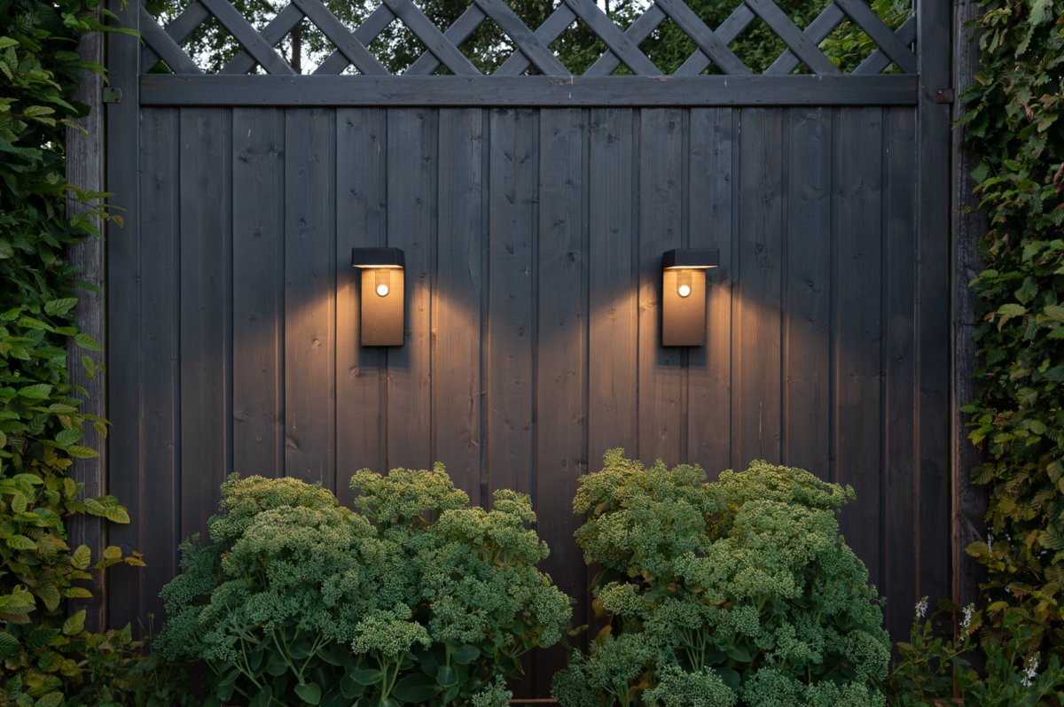 Vici Zwart solarlamp Van Star Trading - De lamp schakelt automatisch in via een bewegingssensor en geeft ongeveer 25 seconden lang 300 lumen licht, waarna hij overschakelt naar een constant licht van 30 lumen en vervolgens weer uitgaat.