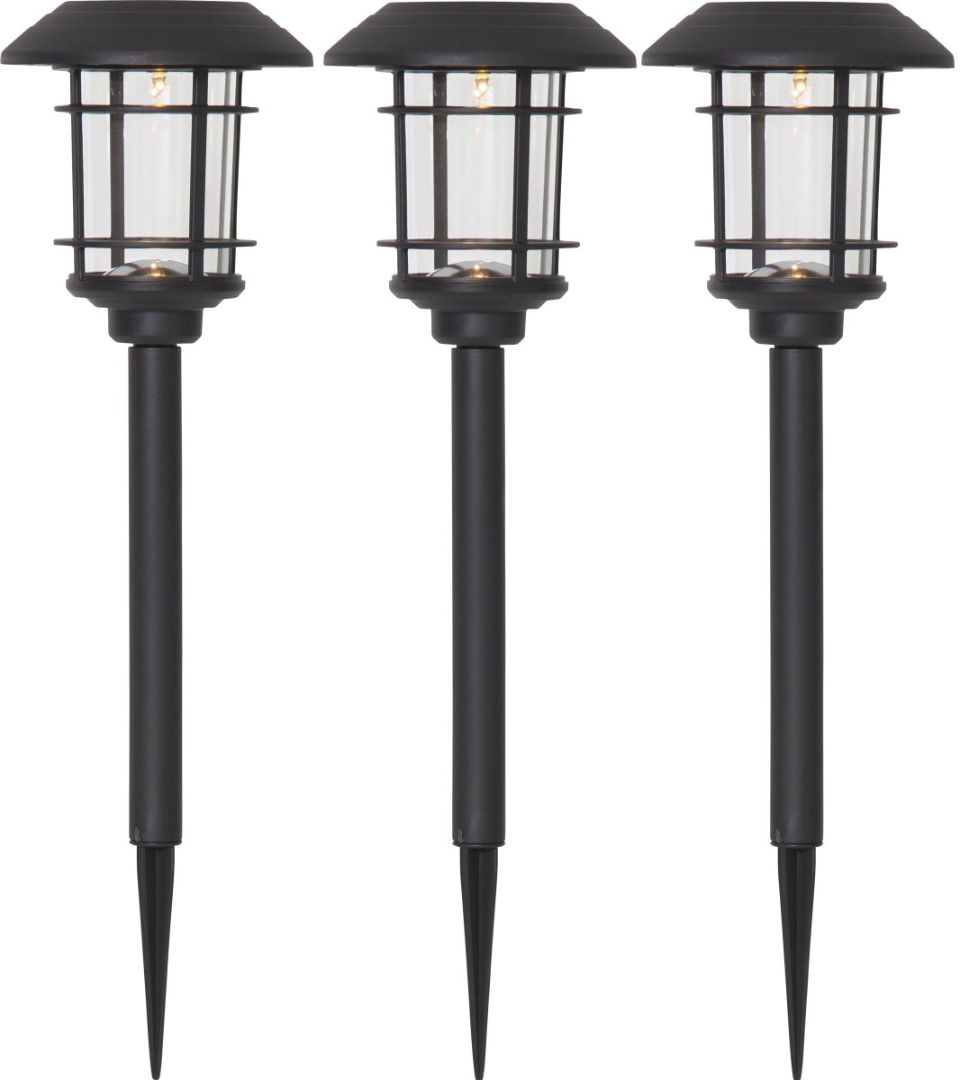 Fride 3-p Zwart solarlamp Van Star Trading - 